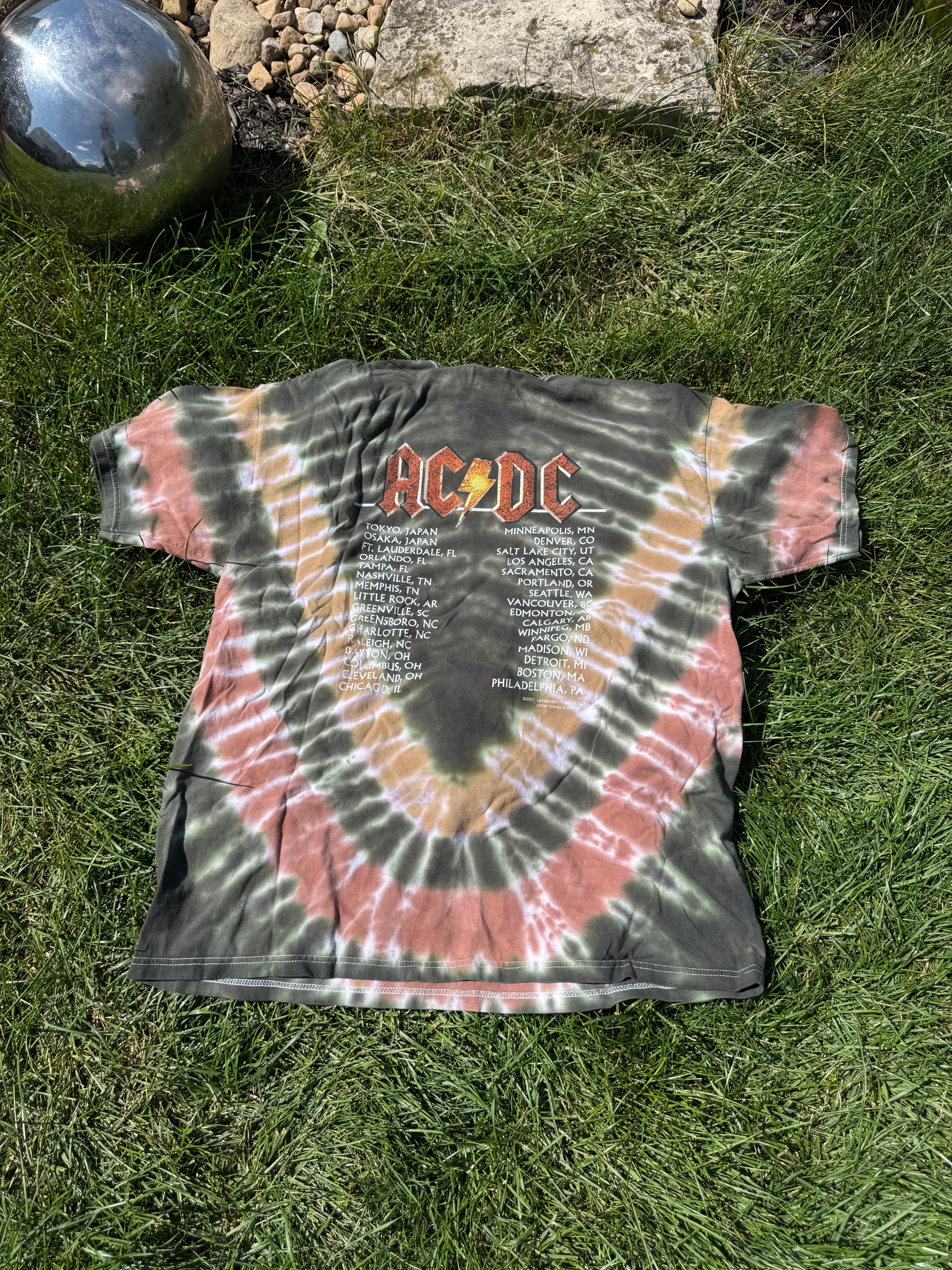 AC-DC Vintage Tye-Die Tour Tee