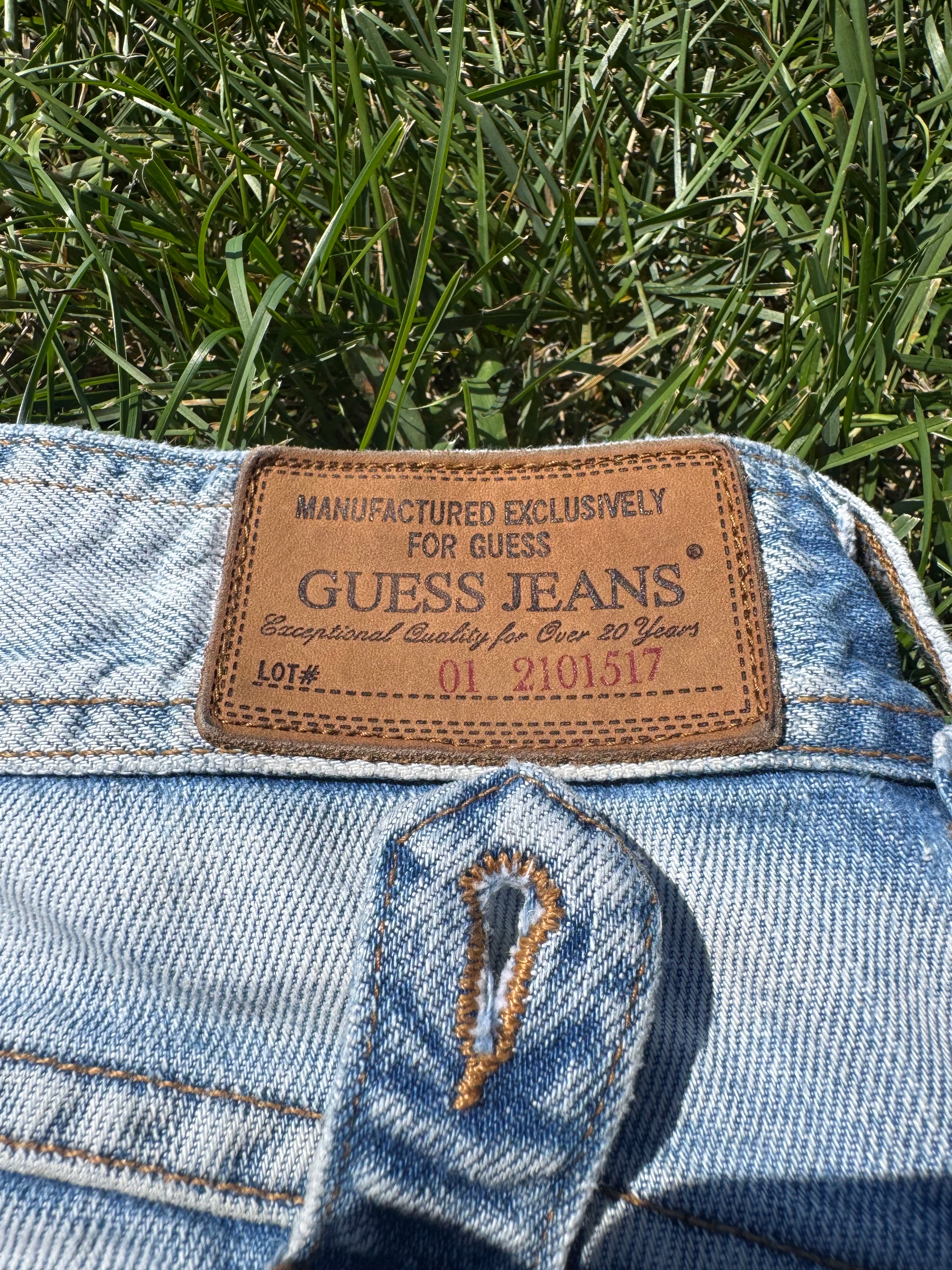 Guess Premium Denim Wide Leg Jeans 32x34