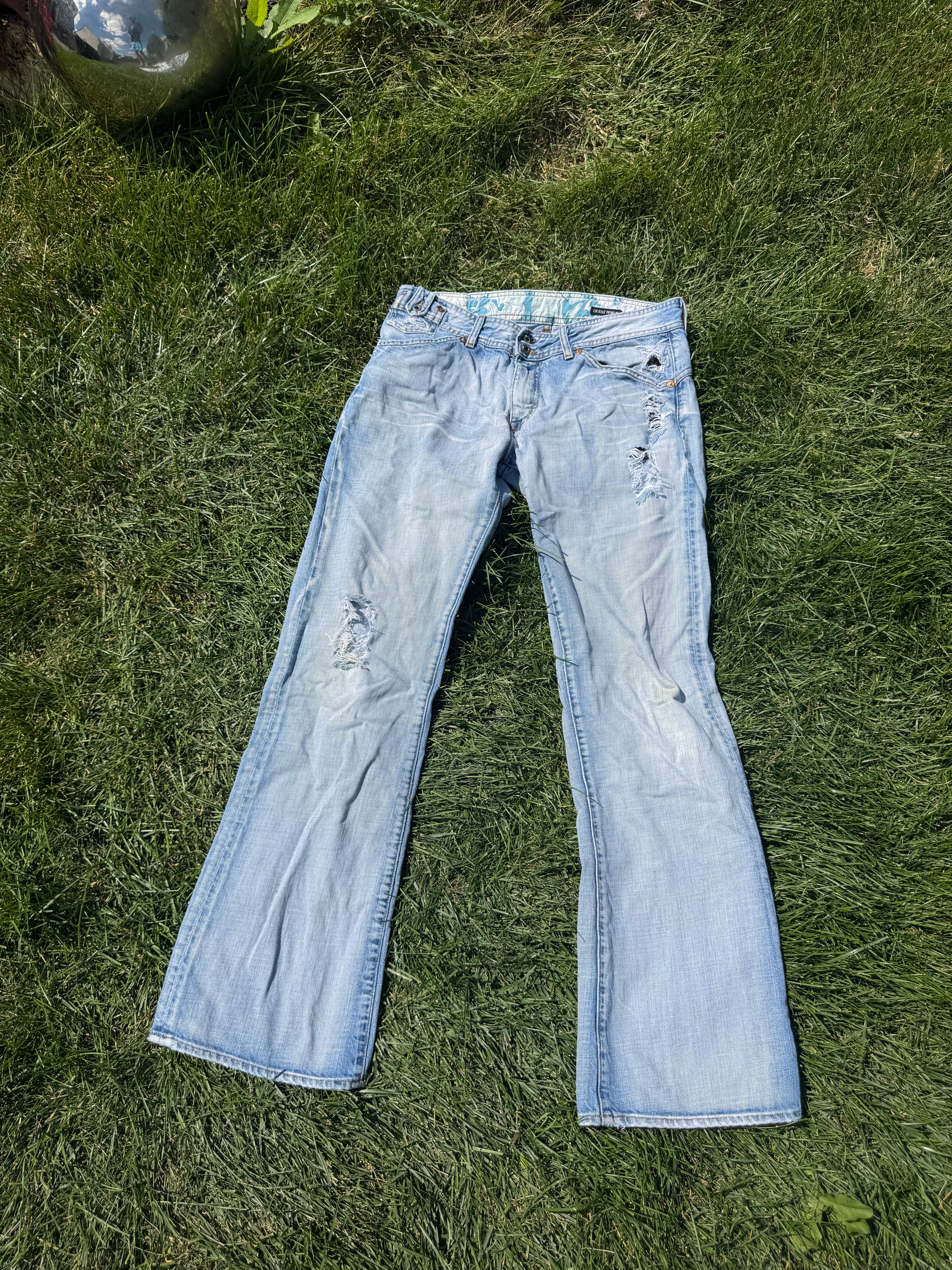 Guess Premium Denim Wide Leg Jeans 32x34