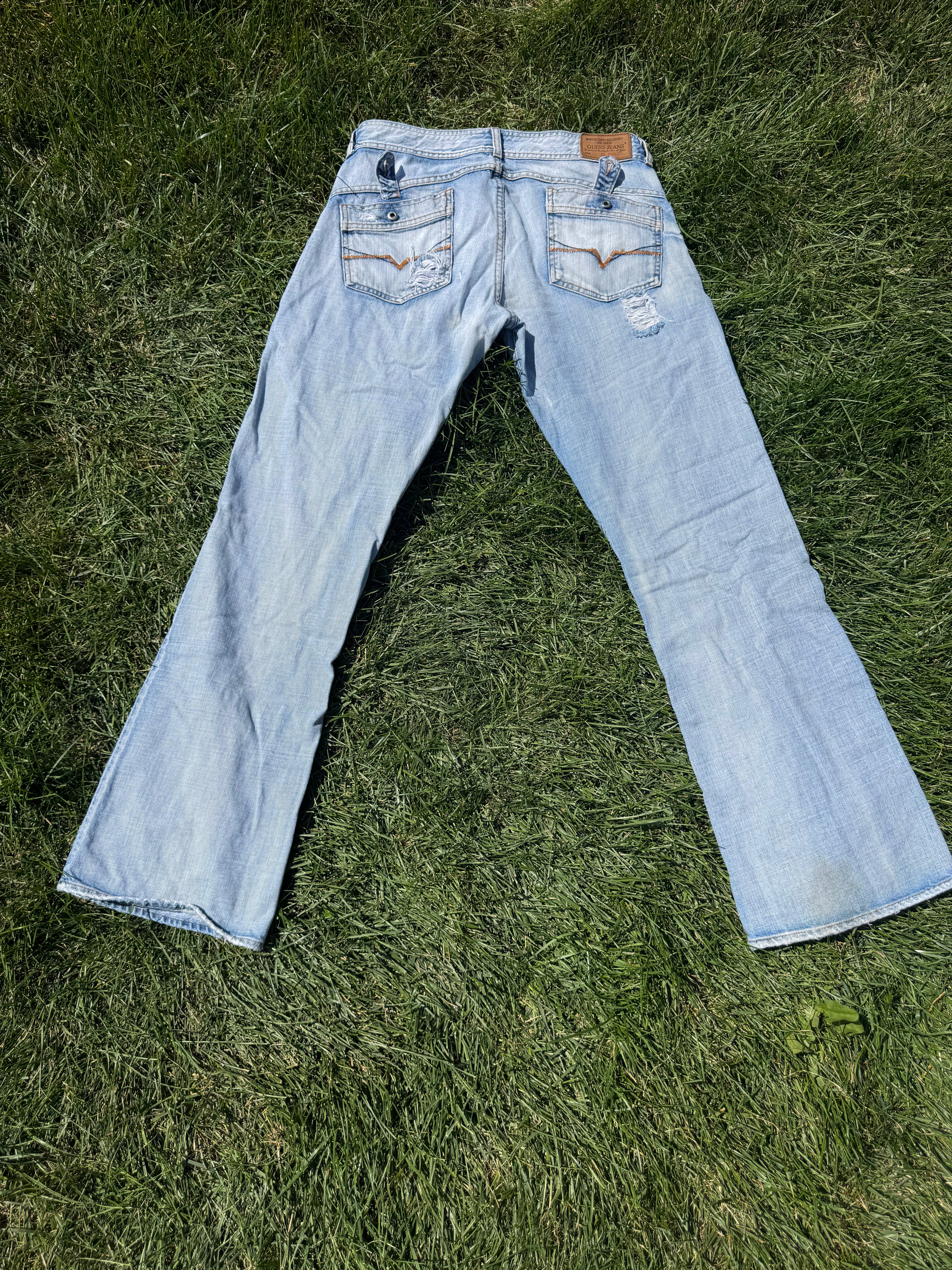 Guess Premium Denim Wide Leg Jeans 32x34